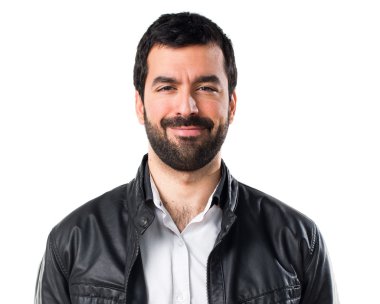 deri ceketi olan adam