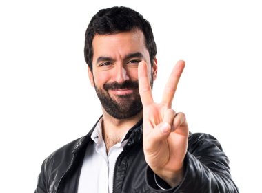 Adamla iki sayım deri ceket