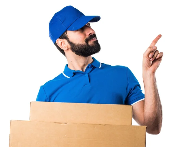 Hombre sobre fondo blanco aislado — Foto de Stock