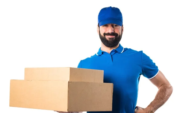 Hombre sobre fondo blanco aislado — Foto de Stock