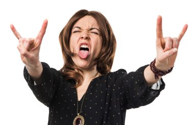 Boynuz jest yapma kadın