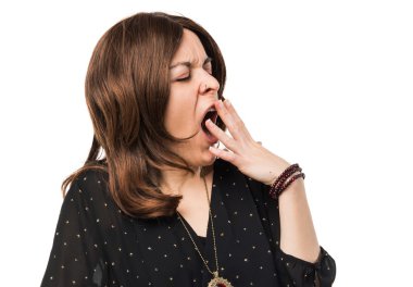 Esmer kadın izole arka plan