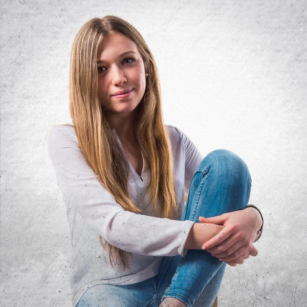 Young girl in studio — Stock Photo, Image