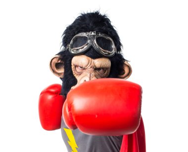 Süper kahraman maymun adam uçan