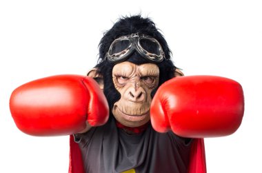 Süper kahraman maymun adam uçan