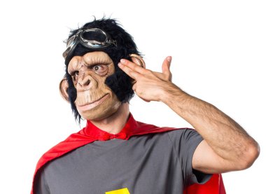 Süper kahraman maymun adam intihar jest yapma