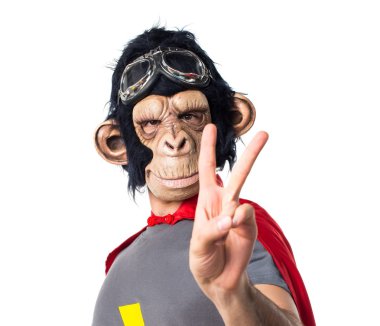 Süper kahraman maymun adam iki sayım