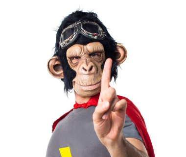 Süper kahraman maymun adam bir sayma