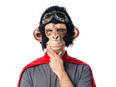 Süper kahraman maymun adam düşünme