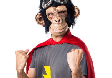 Şanslı süper kahraman maymun adam