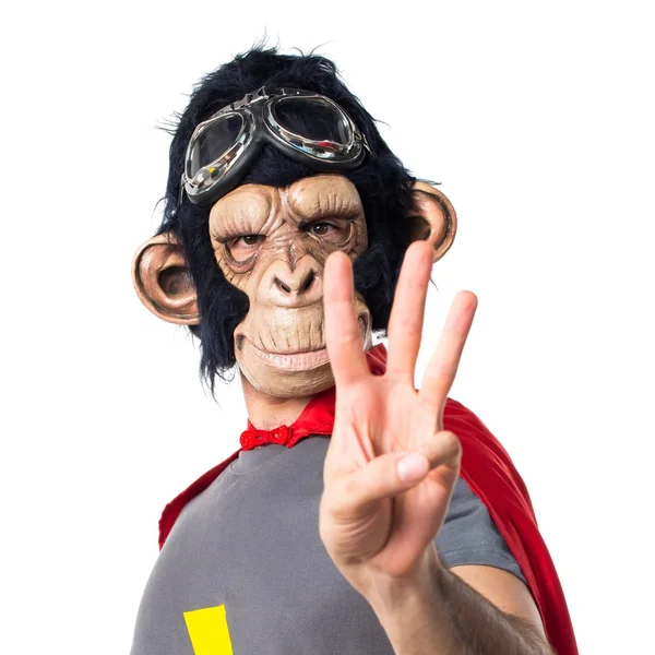 Süper kahraman maymun adam üç sayım