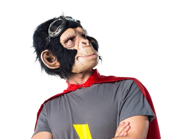 Υπερήρωα μαϊμού άνθρωπος σκέφτεται — Φωτογραφία Αρχείου