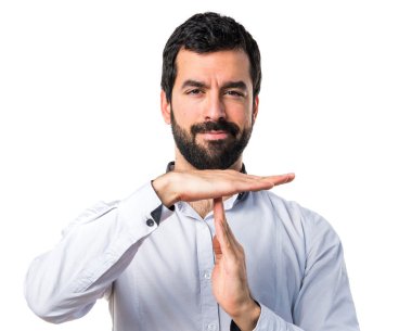 Zaman aşımı jest yapma adam