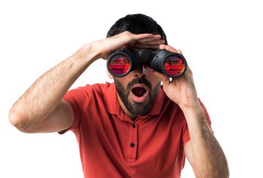 Dürbün ile yakışıklı adam