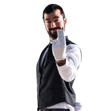 Lüks garson önümüzdeki jest