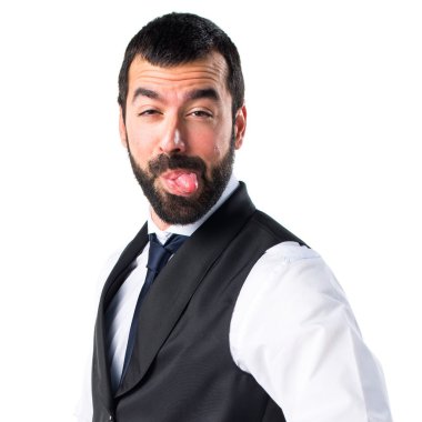 Lüks garson bir şaka yapıyor