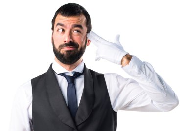 Lüks garson intihar jest yapma