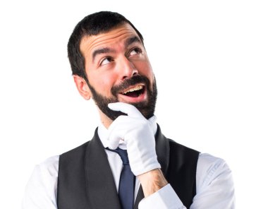 Lüks garson sürpriz jest yapıyor