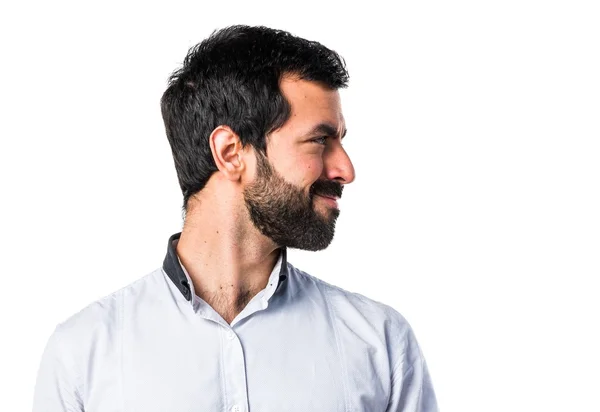 Hombre sobre fondo blanco aislado — Foto de Stock