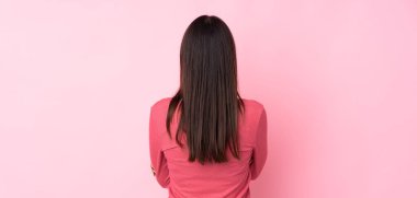 Arka planda izole edilmiş beyaz kadın.