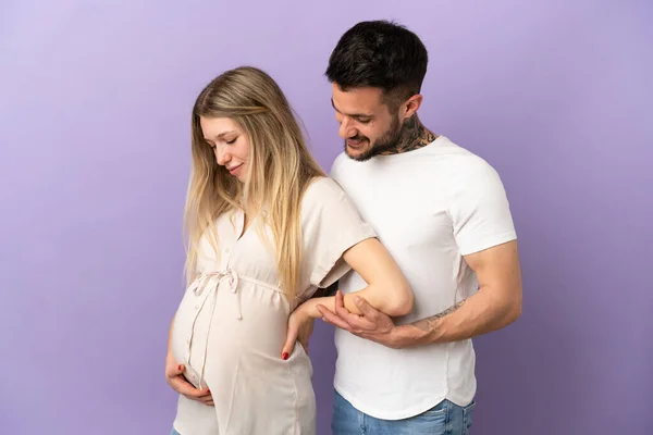 Young Happy Pregnant Couple — Stock Photo, Image