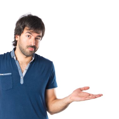 izole beyaz zemin şüpheleri adam