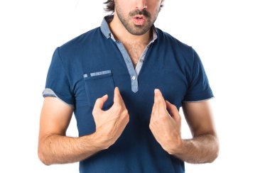 izole beyaz zemin şüpheleri adam