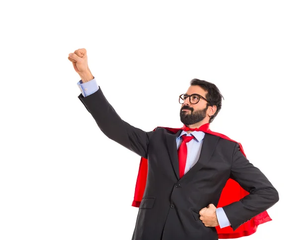 Businessman dressed like superhero — Stock Photo, Image