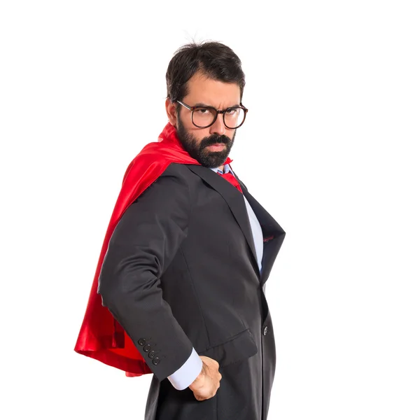 Businessman dressed like superhero — Stock Photo, Image