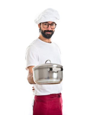 Bir pot elinde Şef
