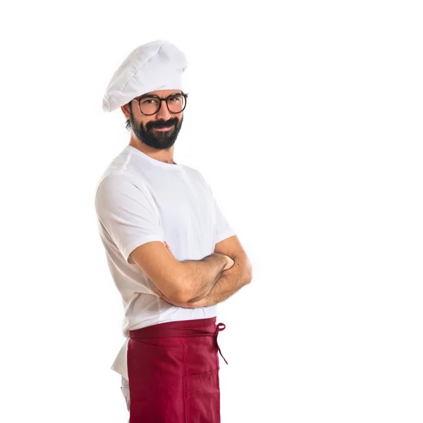 Happy chef with his arms crossed — Stock Photo, Image