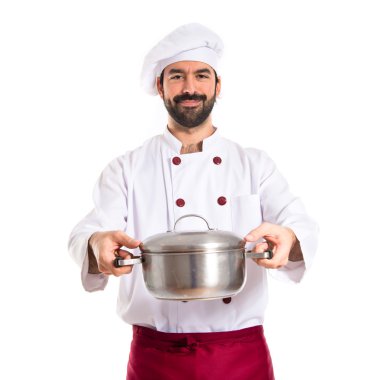 Bir pot elinde Şef
