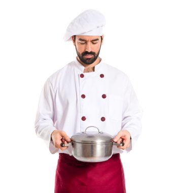 Bir pot elinde Şef