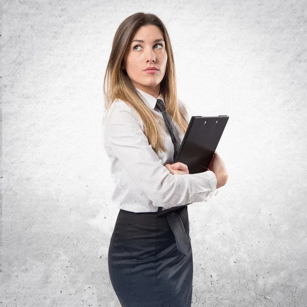 Mujer de negocios sobre fondo blanco —  Fotos de Stock