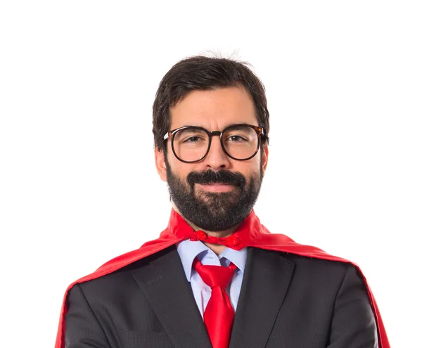 Businessman dressed like superhero — Stock Photo, Image