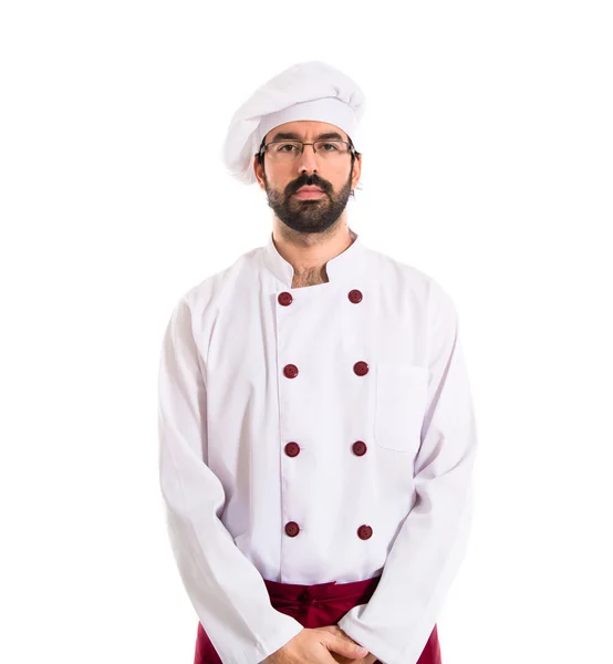 Chef su sfondo bianco — Foto Stock