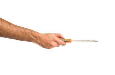 tornavida izole beyaz arka plan üzerinde