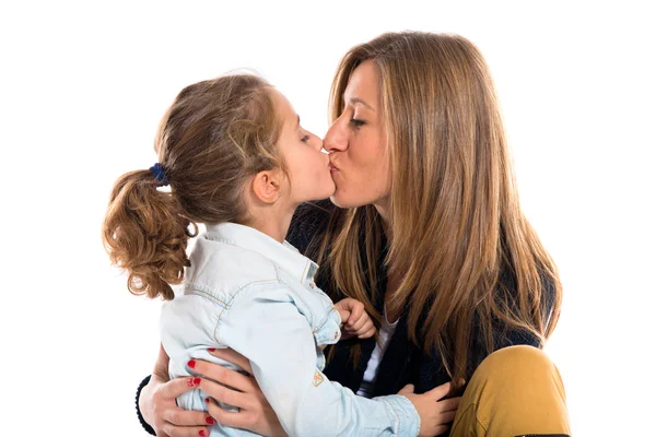 Moeder en dochter samen — Stockfoto