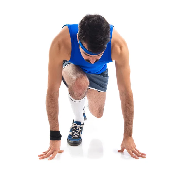 Runner pronto a correre — Foto Stock