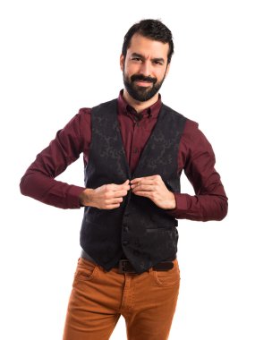 Zarif adam giyen yelek