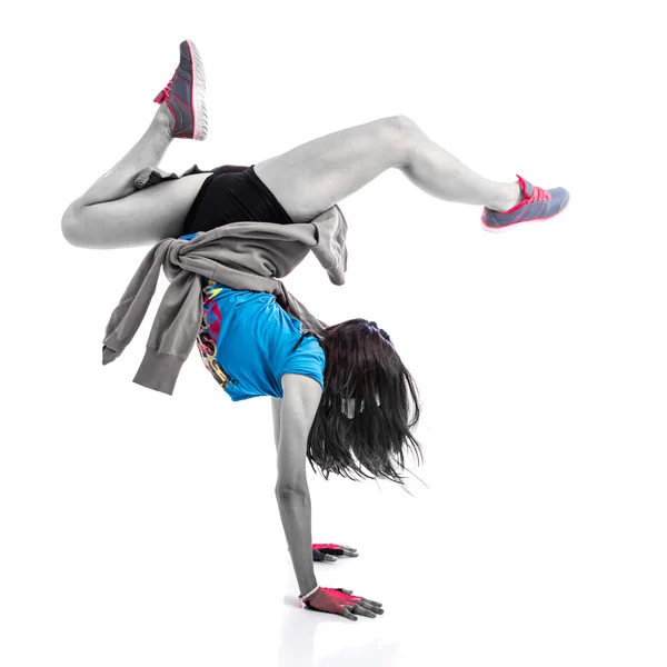 Young woman dancing street dance — Stock Photo, Image