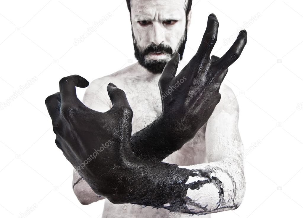 Black hands