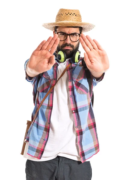 Dur işareti yaparak Turizm