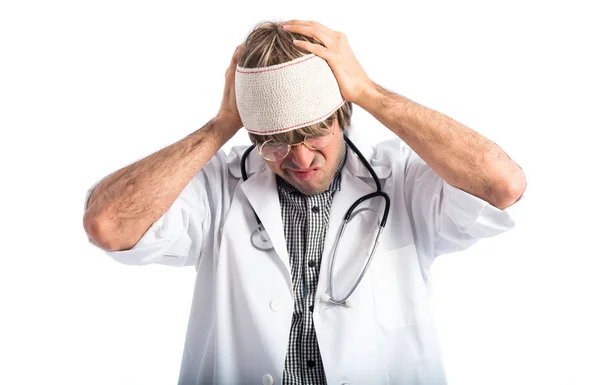 Doctor with bandages — Stock Photo, Image