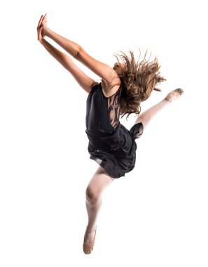 Güzel kız bale atlama