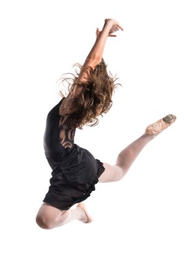 Güzel kız bale atlama