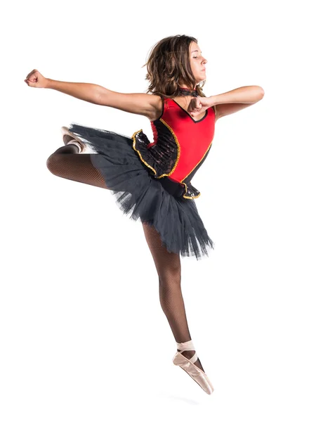 スタジオで十代の少女バレリーナ ダンサー — ストック写真