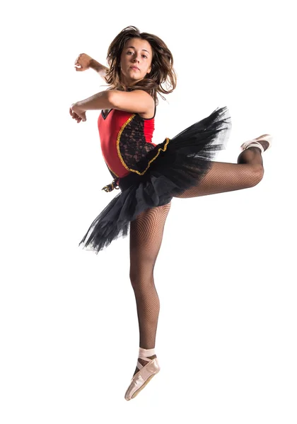 Bailarina bailarina adolescente en estudio — Foto de Stock