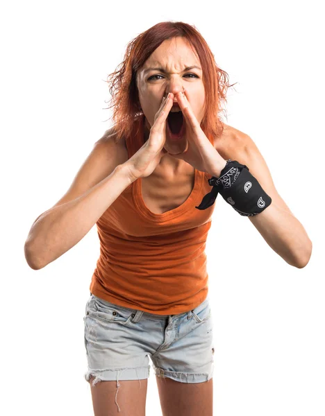 Mujer gritando —  Fotos de Stock