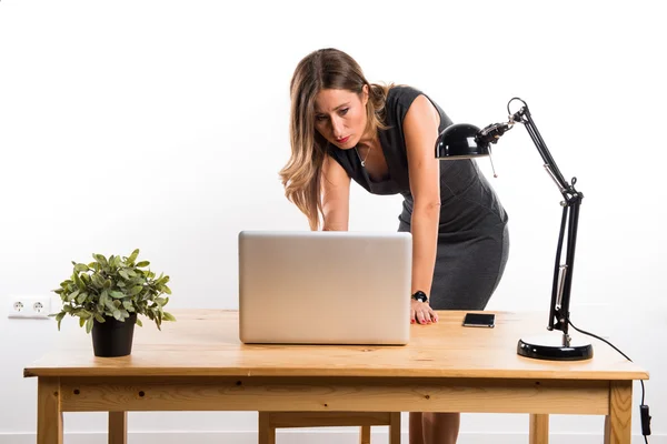 Woman working in her office — Stock Photo, Image